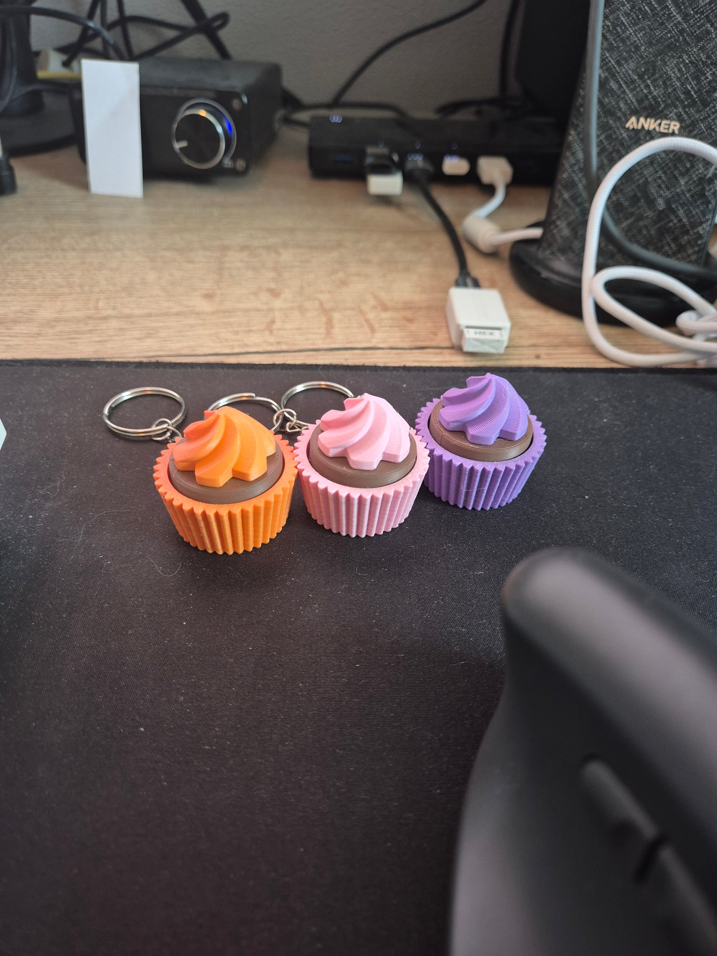 Mini Cupcake Fidget Keychain