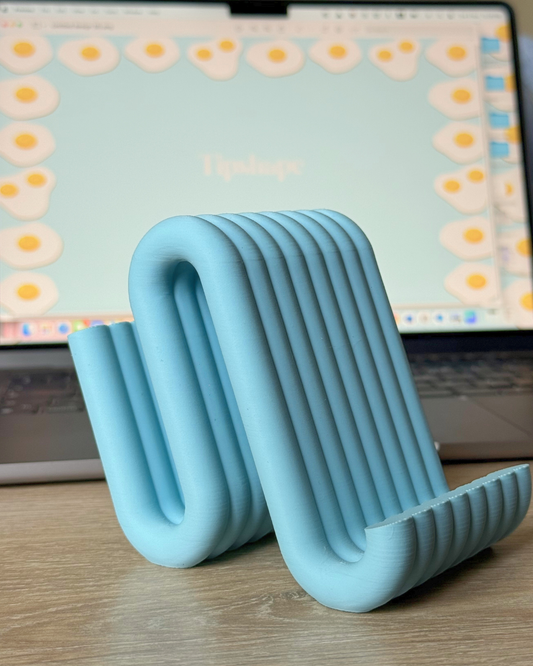 Wibble Stand – Modern Curved Phone Holder for Desk & Home