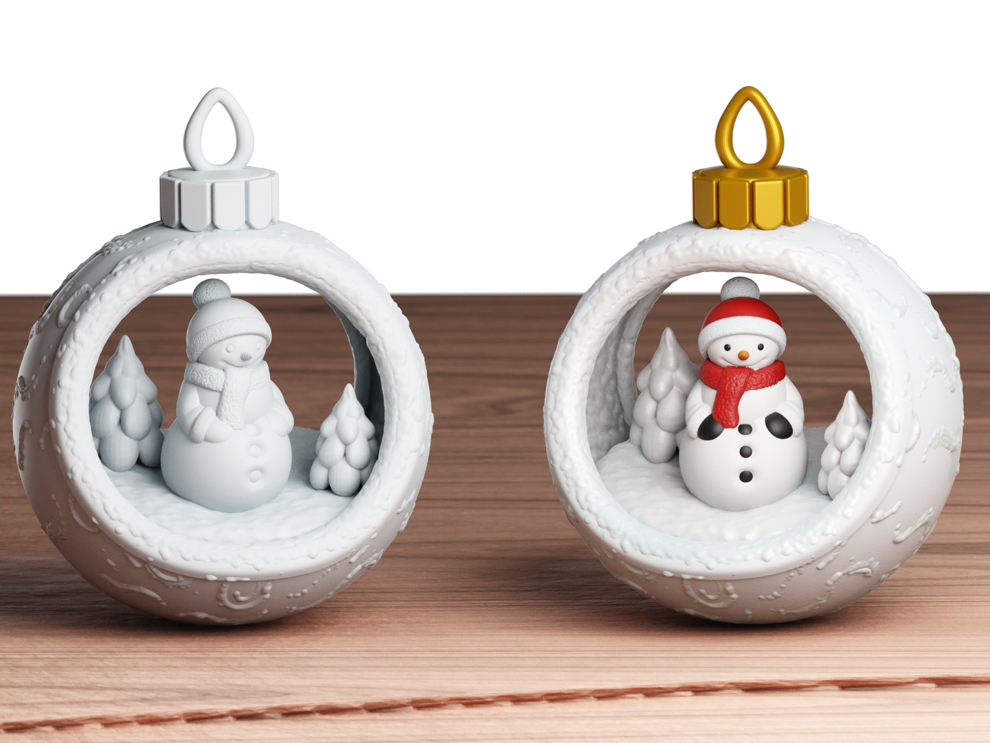 Christmas Bauble Snowman DIY Painting Kit – Paint-Your-Own Ornament for Kids & Families