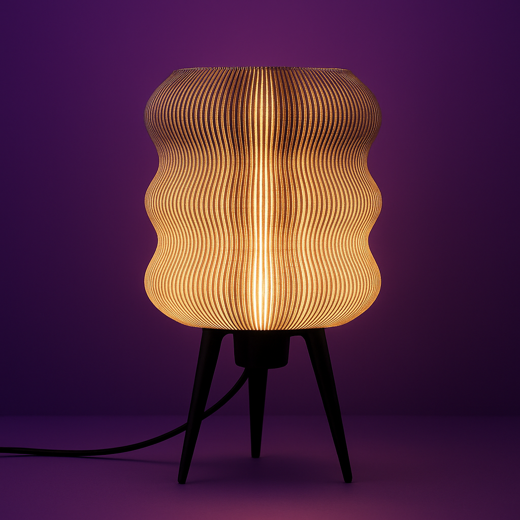 Wavy Lamp – Modern Ripple Table Lamp with Soft Ambient Glow
