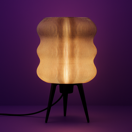 Wavy Lamp – Modern Ripple Table Lamp with Soft Ambient Glow
