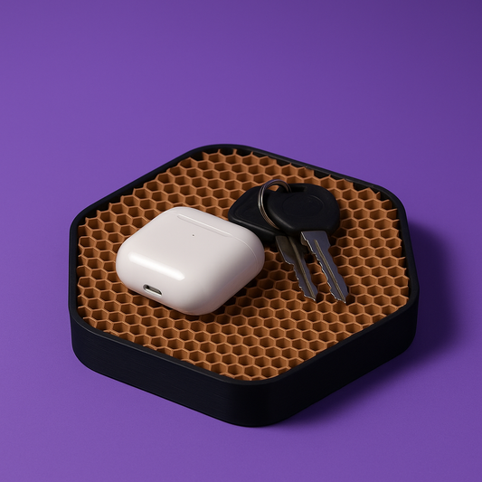 Honeycomb Tray – Modern Hexagonal Organizer for Keys, Wallet & Accessories