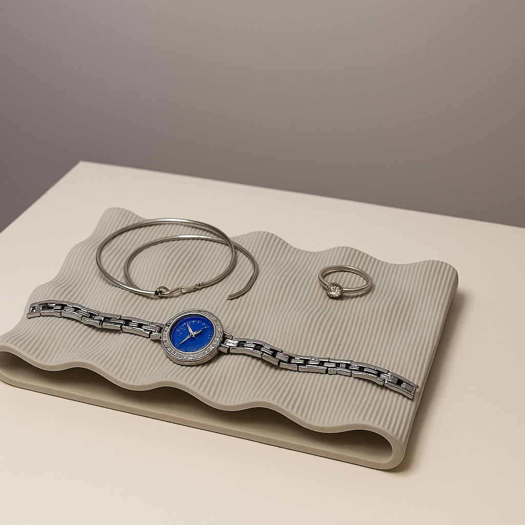 TIDEE Ripple Jewelry Tray – Modern Decorative Organizer