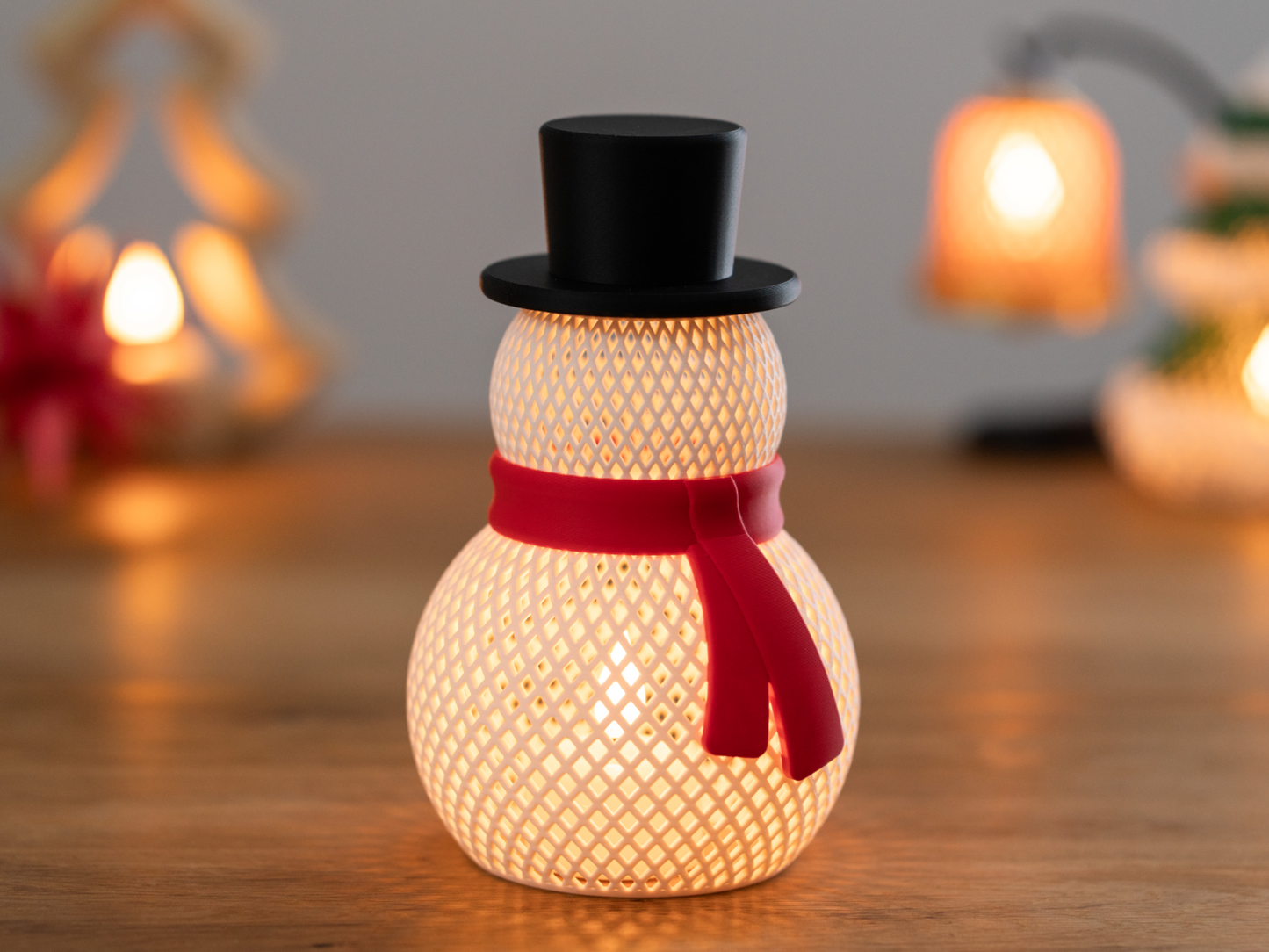 Christmas Snowman Tea Light – Festive Decorative Lantern for Warm Holiday Glow