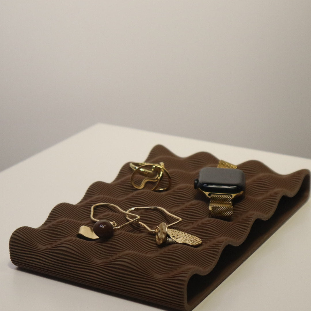 TIDEE Ripple Jewelry Tray – Modern Decorative Organizer