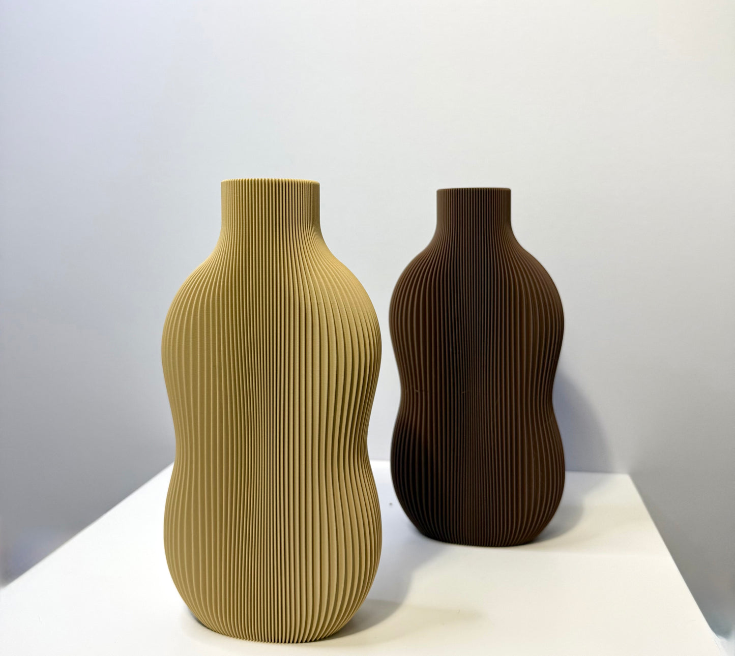 BABBIA Vase – Modern Ribbed Decorative Vase