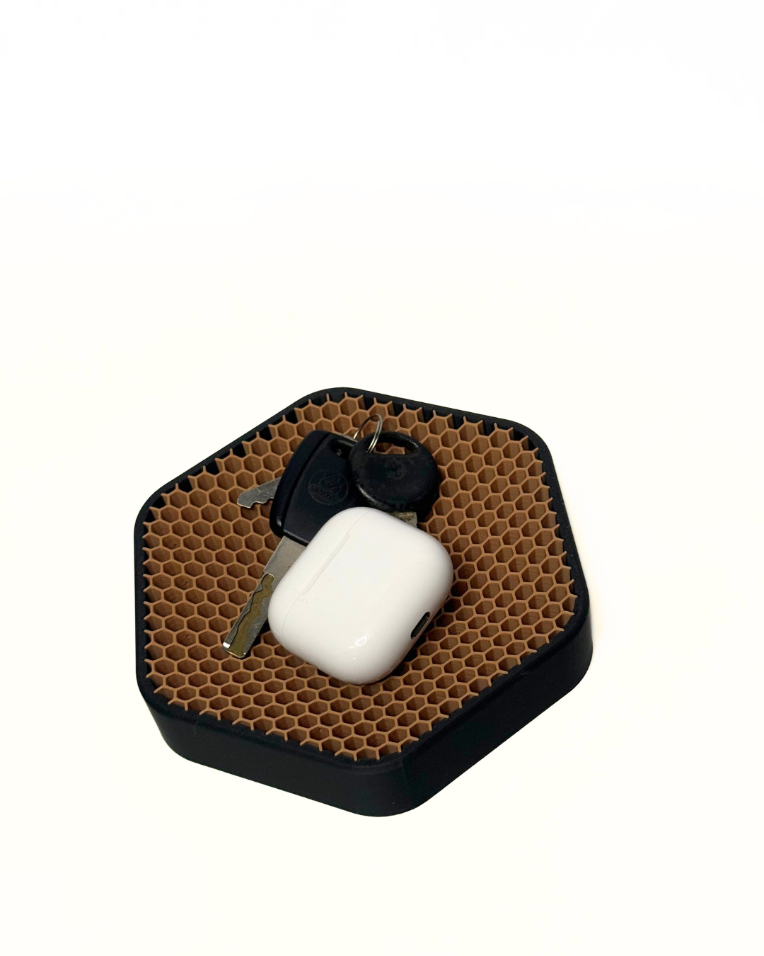 Honeycomb Tray – Modern Hexagonal Organizer for Keys, Wallet & Accessories