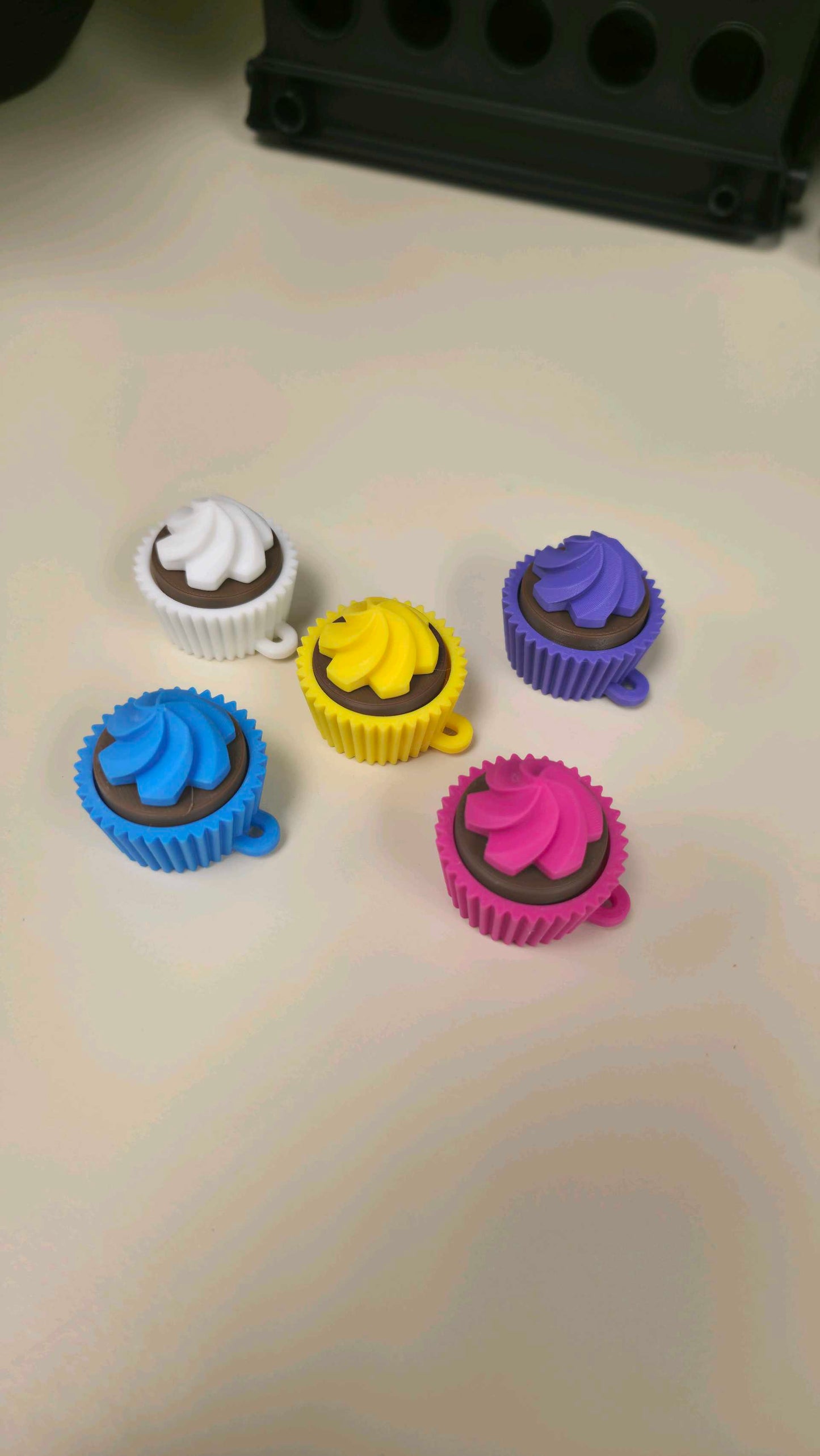 Mini Cupcake Fidget Keychain
